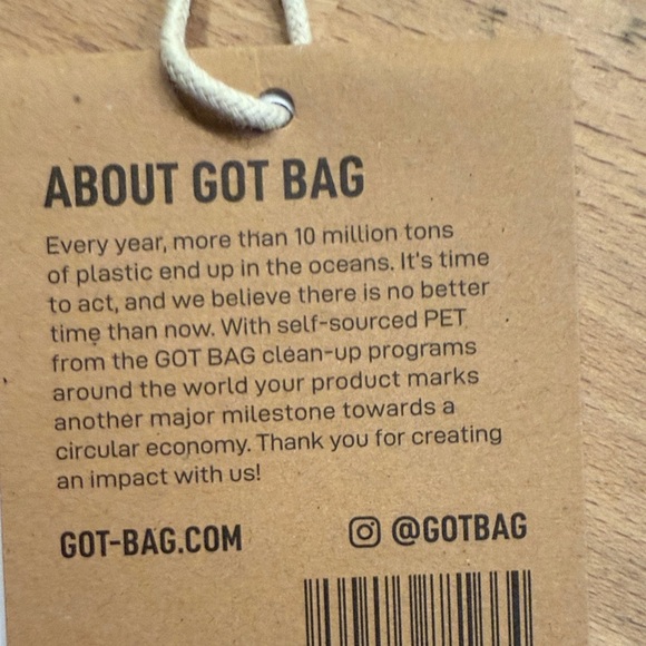 GOT Shower Travel Bag Made From Ocean Impact Plastics NWT - Picture 4 of 4